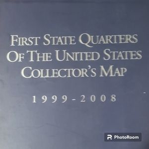 First State Quarters of United States Collectors Map *Complete*